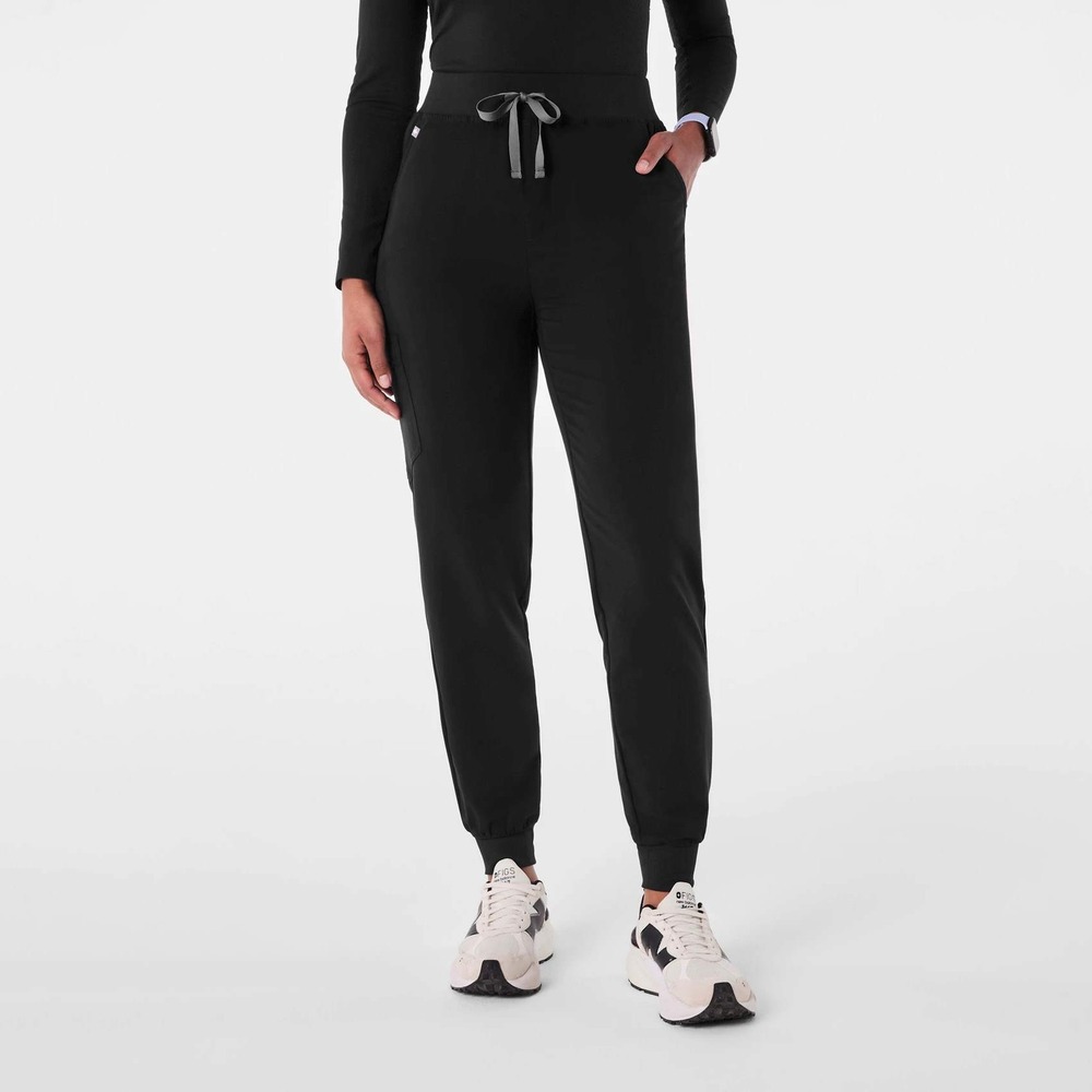 FIGS Zamora High-Rise Jogger Scrub Pant In‎ Black Size XSR New With Tags